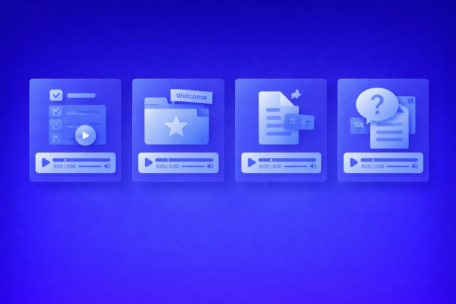 Illustration showing the main audio format types for accounting firm client resources.