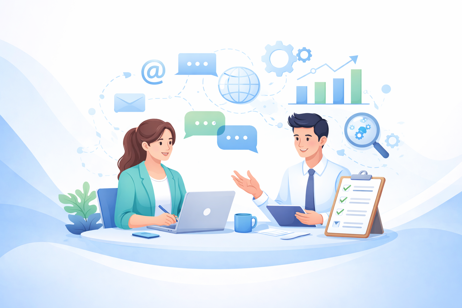 Generic support process illustration