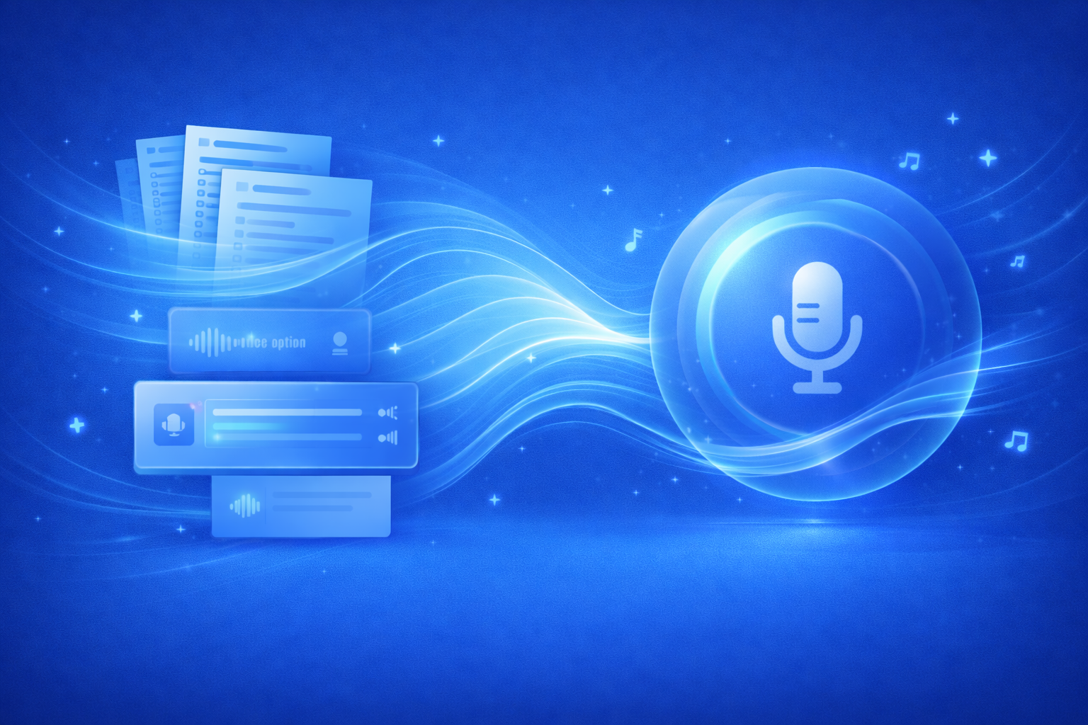 Text to speech voices illustration