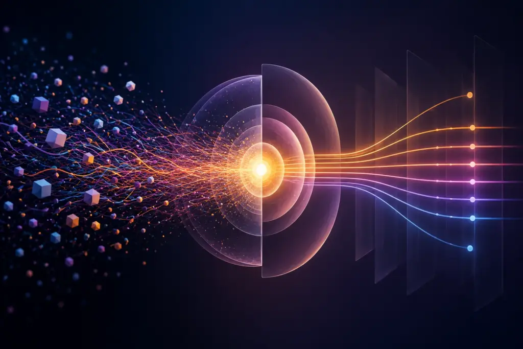 Abstract quality control layer filtering AI workflow outputs