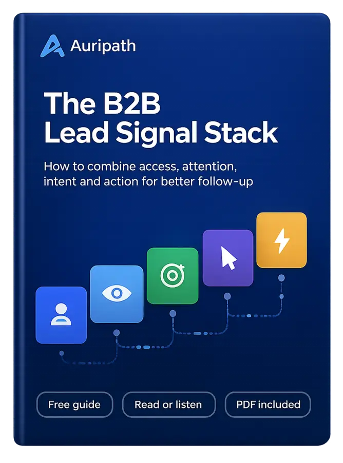 The B2B Lead Signal Stack guide cover